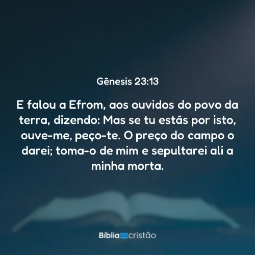 Gênesis 23:13