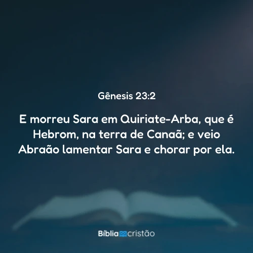 Gênesis 23:2