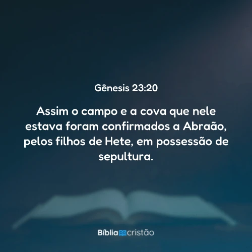 Gênesis 23:20