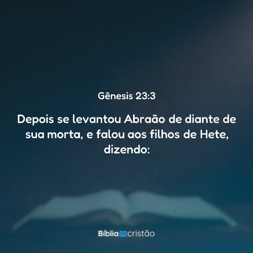 Gênesis 23:3