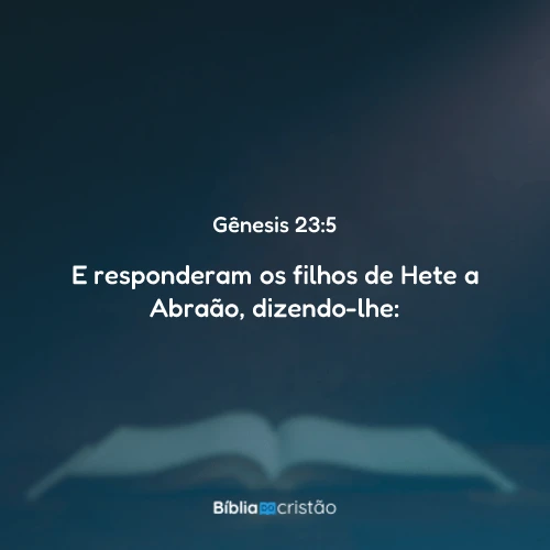 Gênesis 23:5