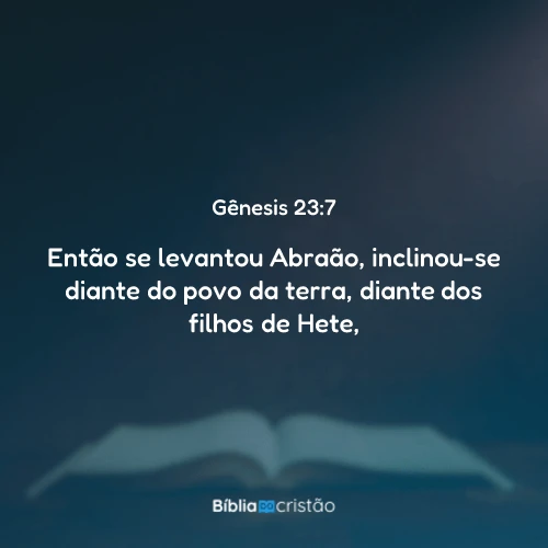 Gênesis 23:7