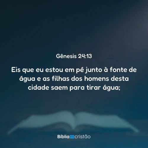 Gênesis 24:13