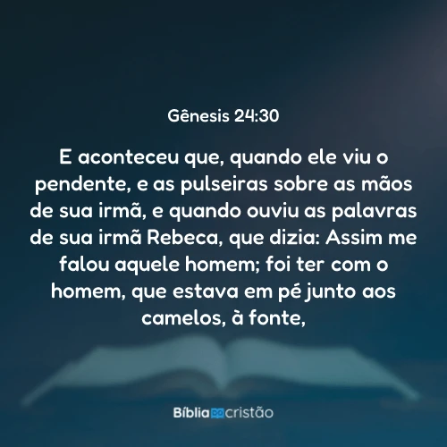 Gênesis 24:30