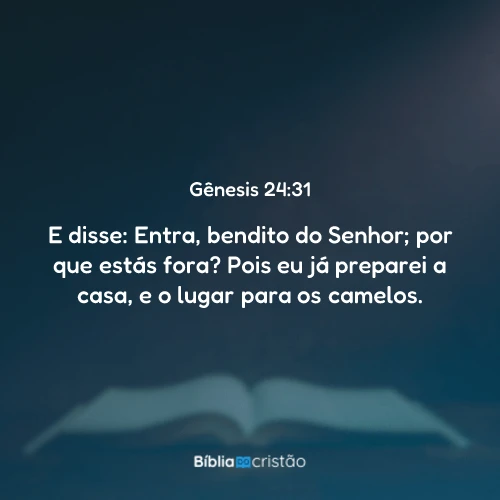 Gênesis 24:31