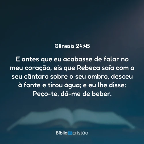 Gênesis 24:45