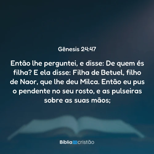 Gênesis 24:47