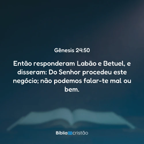 Gênesis 24:50