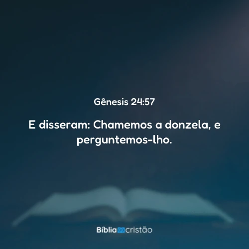 Gênesis 24:57