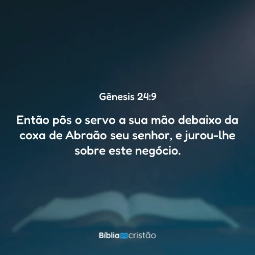 Gênesis 24:9