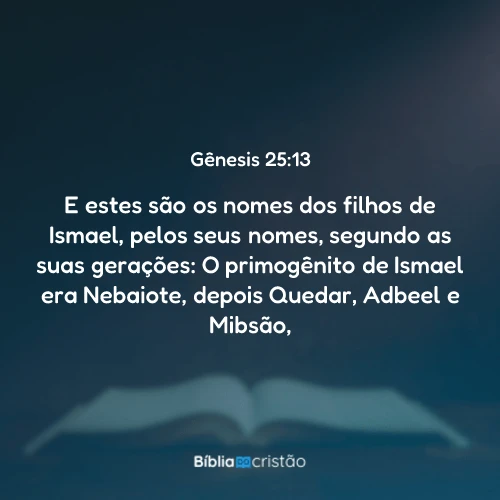 Gênesis 25:13