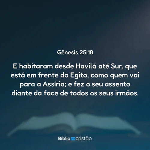 Gênesis 25:18