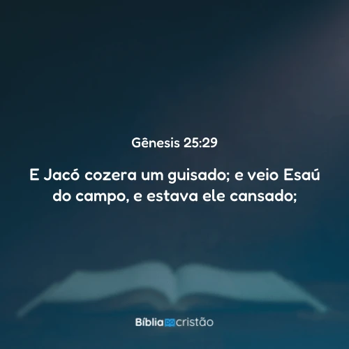 Gênesis 25:29