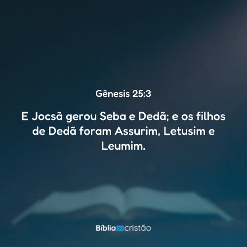 Gênesis 25:3
