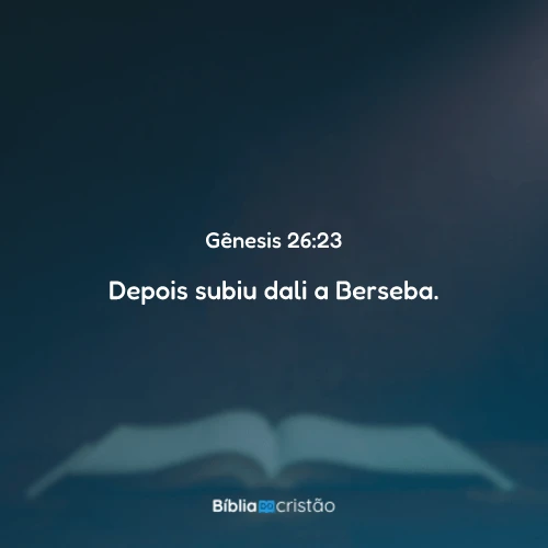 Gênesis 26:23