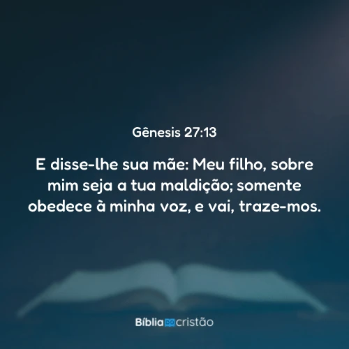 Gênesis 27:13