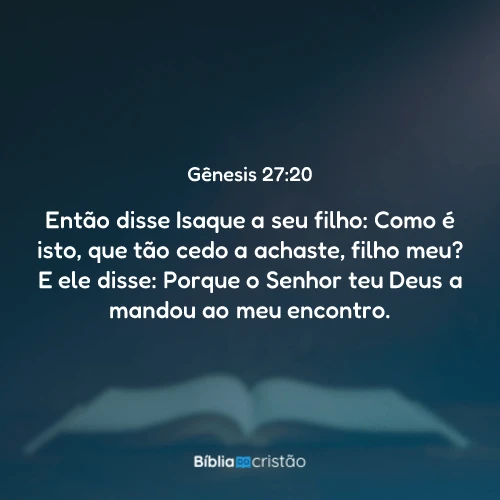 Gênesis 27:20