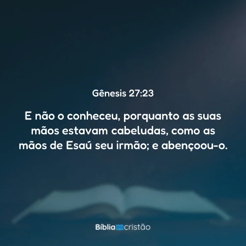 Gênesis 27:23