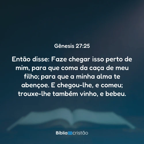 Gênesis 27:25