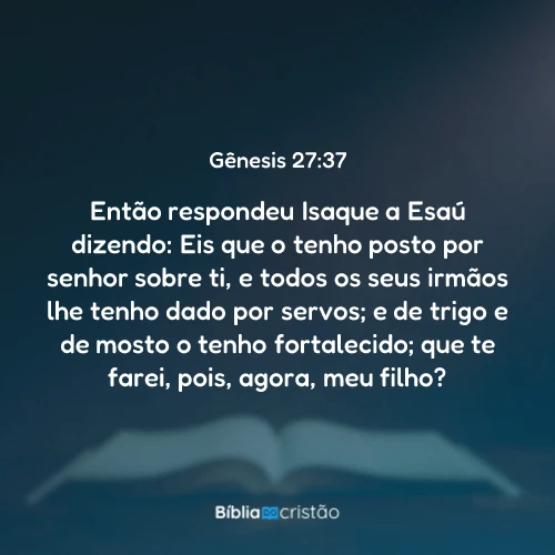 Gênesis 27:37