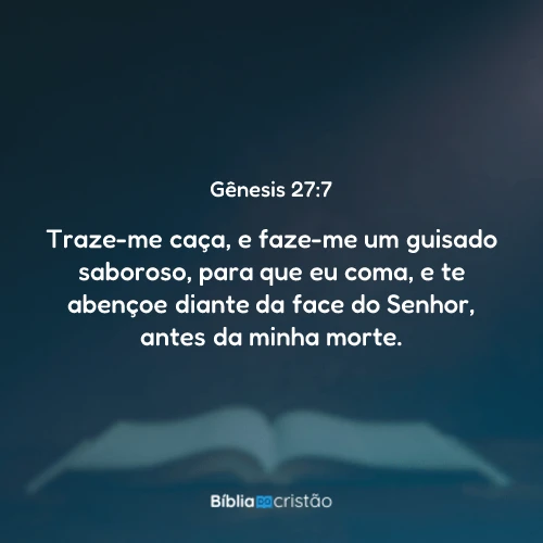 Gênesis 27:7