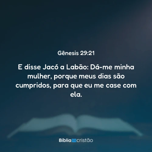 Gênesis 29:21