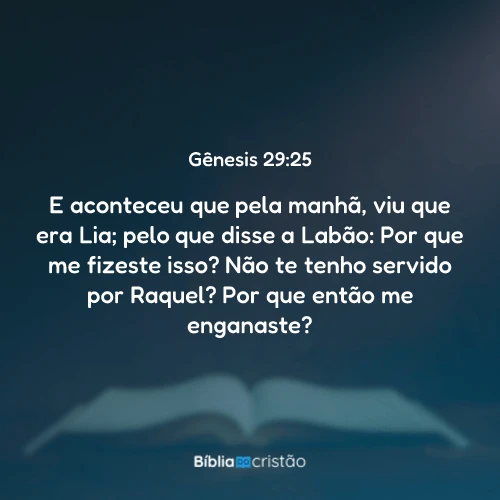 Gênesis 29:25