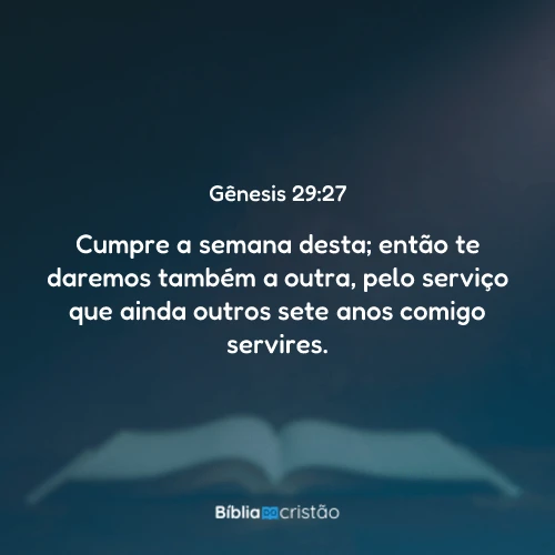 Gênesis 29:27