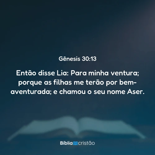 Gênesis 30:13