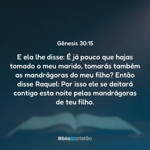 Gênesis 30:15