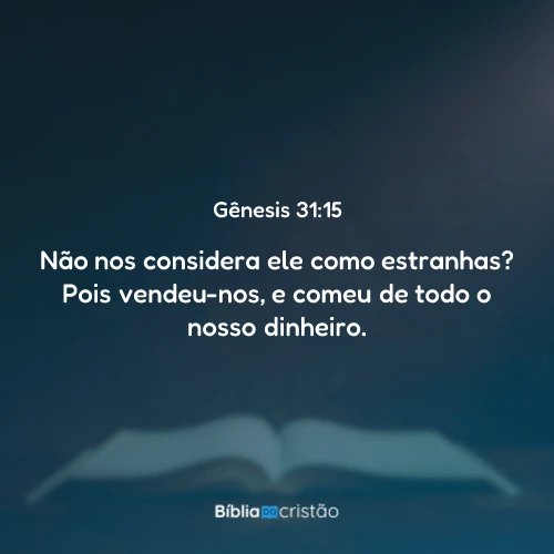 Gênesis 31:15