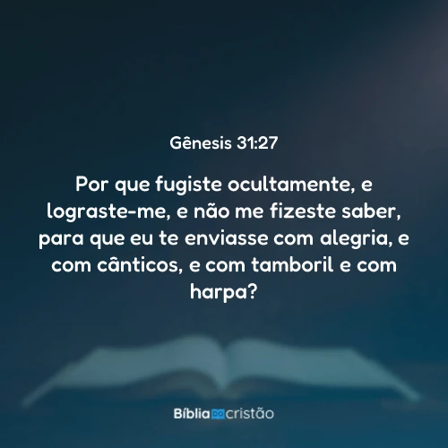 Gênesis 31:27