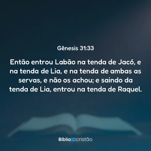 Gênesis 31:33