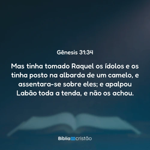 Gênesis 31:34