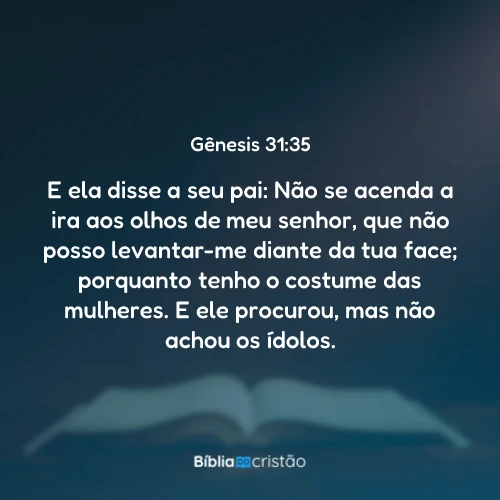 Gênesis 31:35