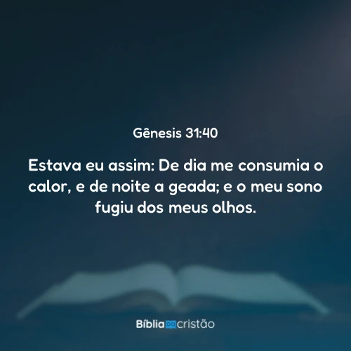 Gênesis 31:40