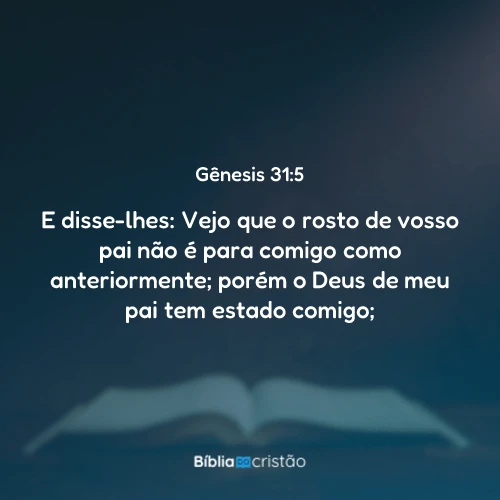 Gênesis 31:5