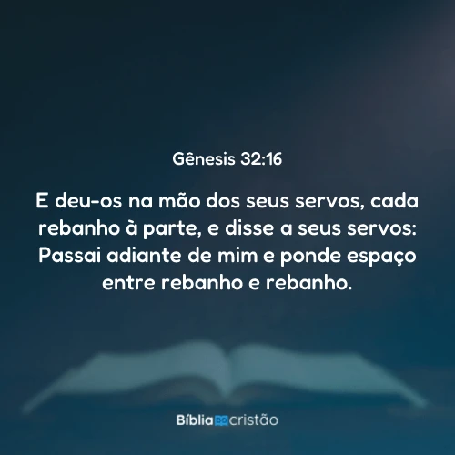 Gênesis 32:16