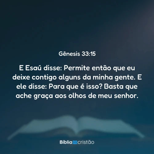 Gênesis 33:15