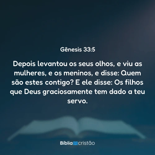 Gênesis 33:5