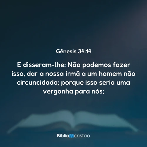 Gênesis 34:14