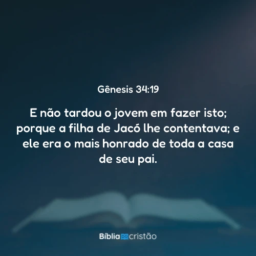 Gênesis 34:19