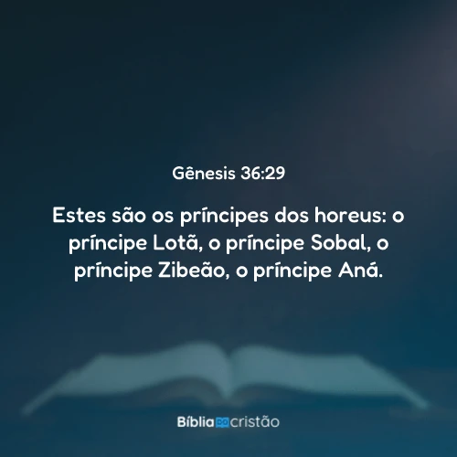 Gênesis 36:29