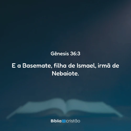 Gênesis 36:3