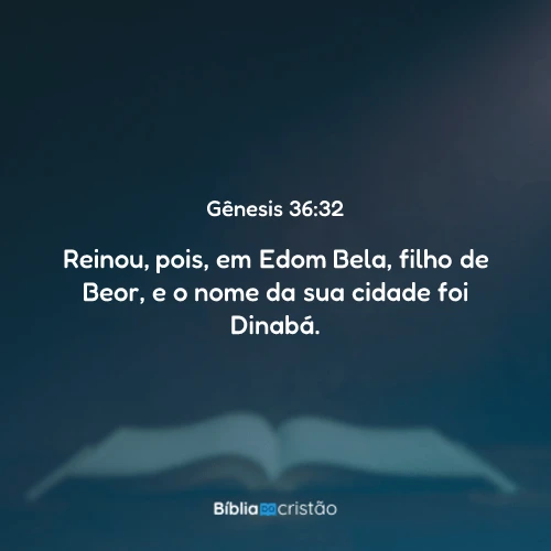Gênesis 36:32