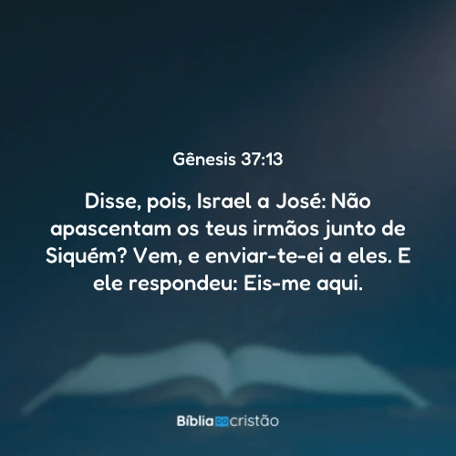 Gênesis 37:13