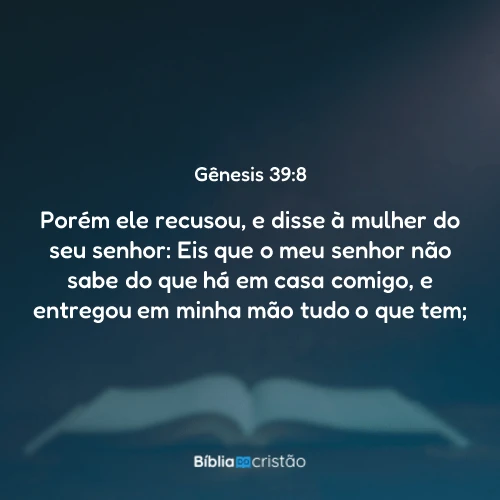 Gênesis 39:8