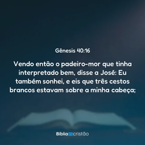 Gênesis 40:16