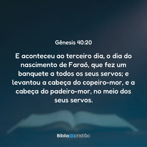 Gênesis 40:20