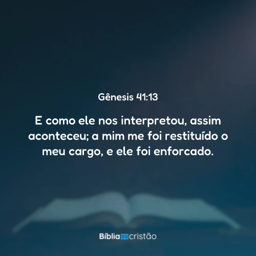 Gênesis 41:13